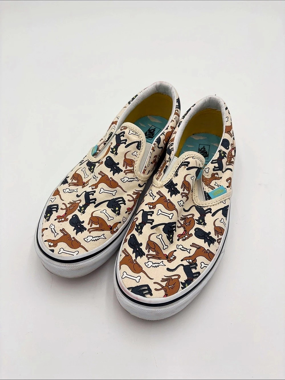 Vans The Simpsons Slip-On Animal Print Sneakers US 7.0